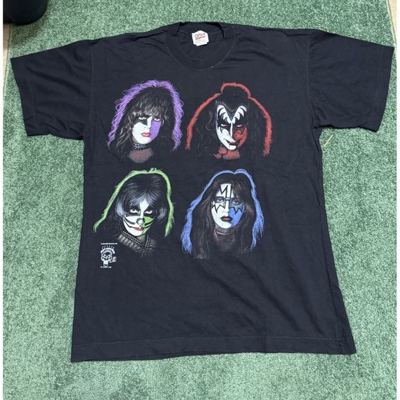 Anvil Other - Vintage KISS Catalog 1996 Shirt Kiss Army Depot Single Stitch USA Anvil Tag RARE